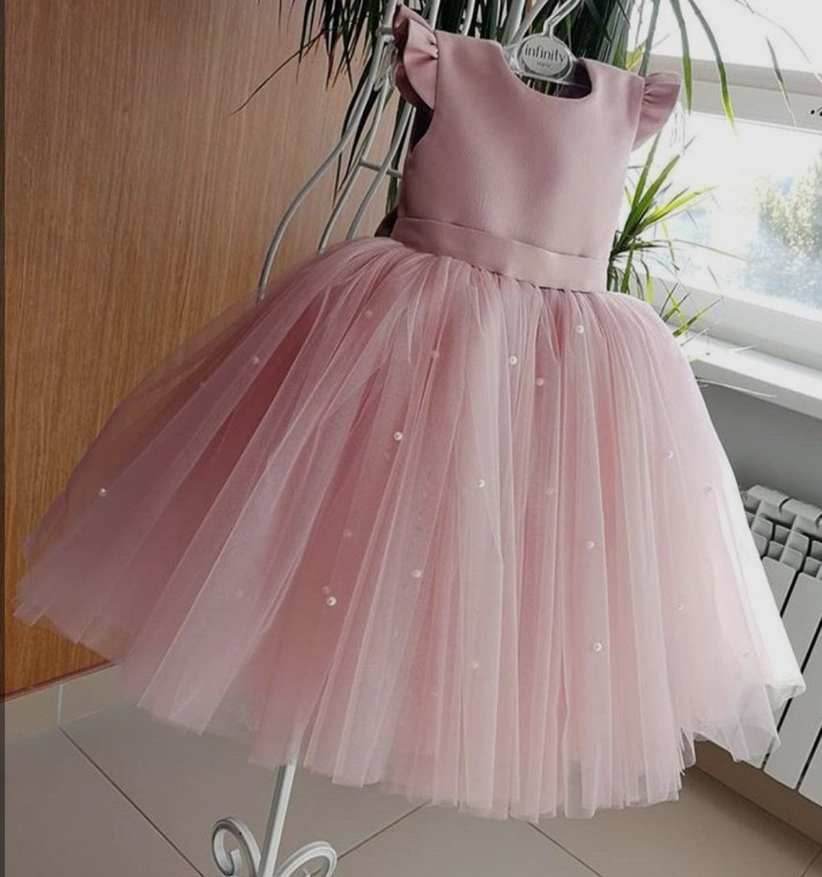 Charming Blush Pink Ball Gown Dress for Kids