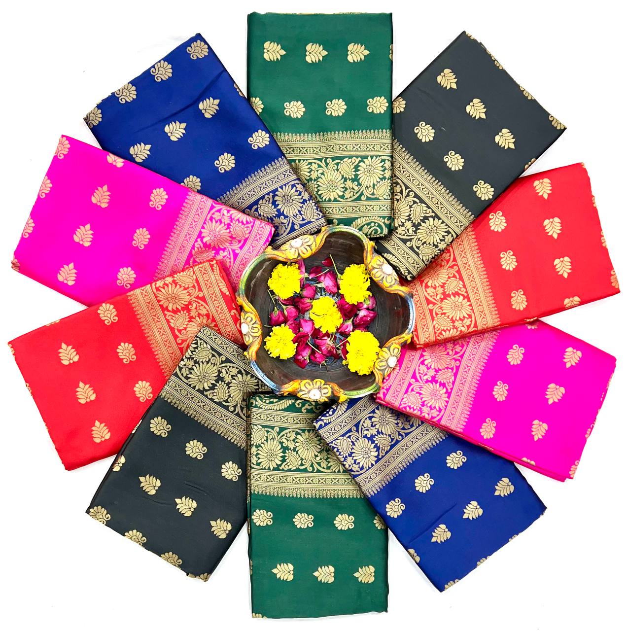 Glamgait Soft Lichi Silk Jacquard Saree