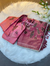 Designer Pink Silk Saree For Women