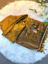 Designer Yellow Silk Saree For Women