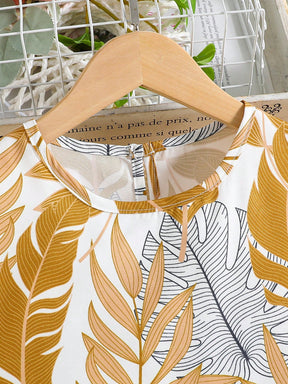 Girls Mustard Top & Pants Set | Kids Stylish Co-Ord Outfit