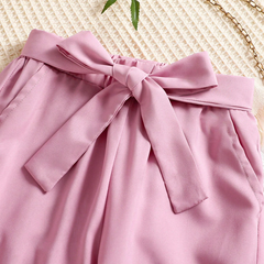 Girls Pink Top & Pants Set | Kids Stylish Co-Ord Outfit