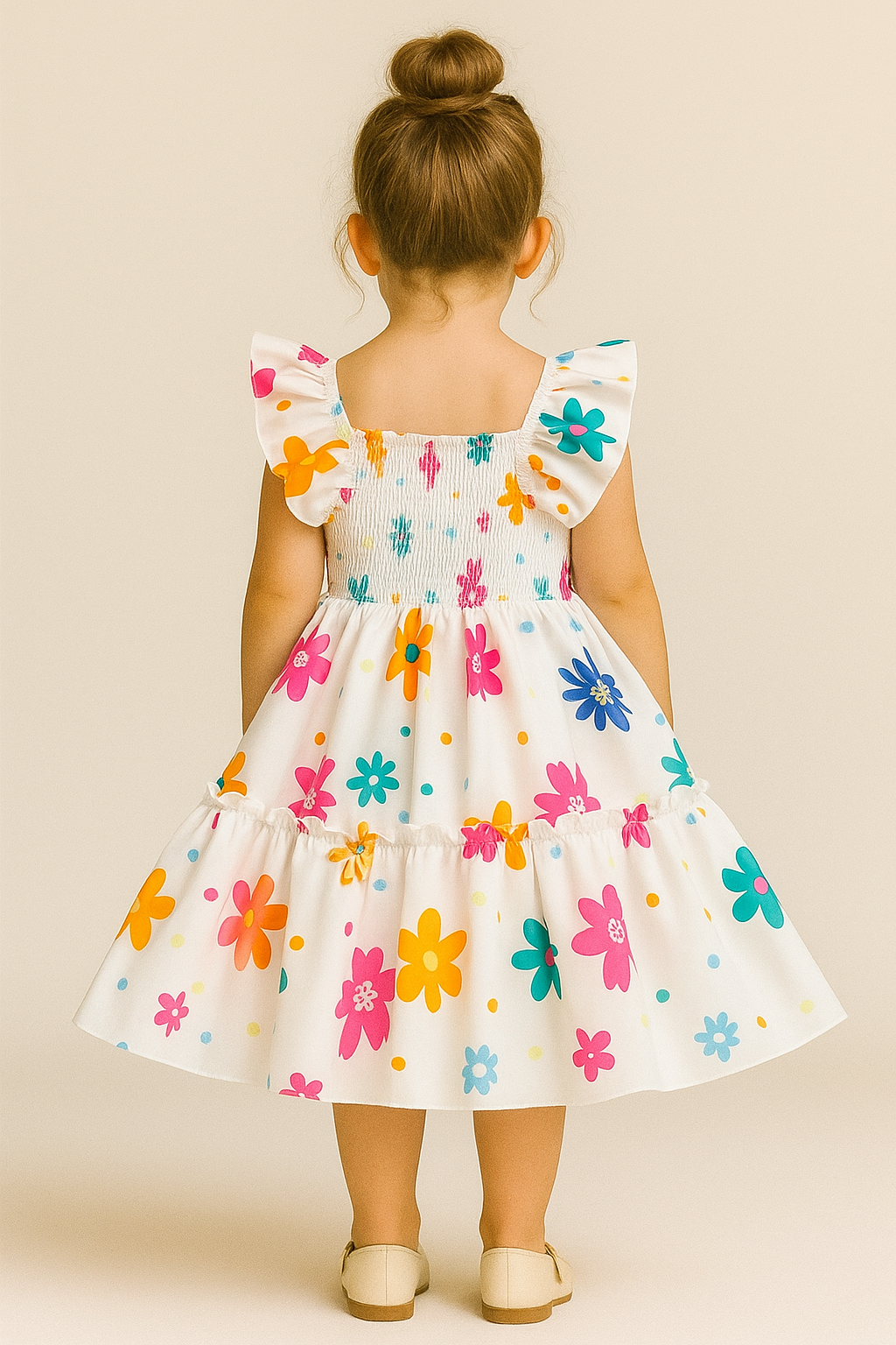 Girls Dress Summer Floral Sundress – Toddler Baby Girl Sleeveless Ruffle Dress for Birthday, Party, and Casual Wear