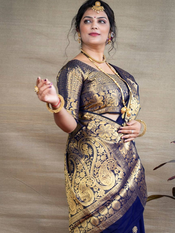 Glamgait Soft Lichi Silk Jacquard Saree