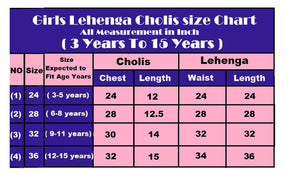 Girls Pink Pleated Lehenga Choli with Embroidered Blouse and Printed Dupatta